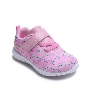 CUTEE Toddler Pink Ice Cream & Kitties Sneakers Sizes 5 To 10 Padded Lightweight